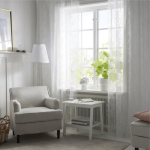 پرده توری سفید 145*300 ایکیا - مدل ALVINE SPETS